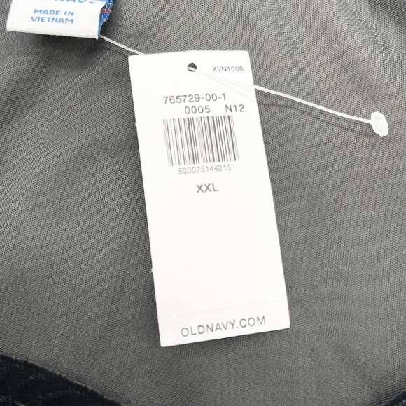 Old Navy Velvet Top Womens XXL Bishop Sleeve Soft‎ Goth Noir Witchy Going Out - Picture 8 of 13